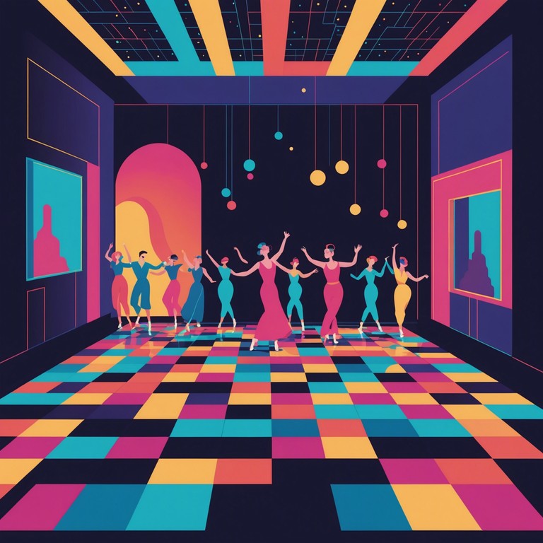 This track merges the airy elements of ethereal music with the rhythmic, pulsating beats of classic disco, creating a unique soundscape that feels like floating through a dance floor illuminated by shimmering disco lights. The use of synthesizers adds a dreamlike quality to the upbeat disco rhythms, making it perfect for both relaxed listening and lively parties.