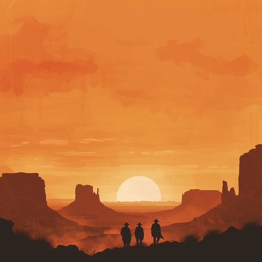 A sweeping instrumental piece embodying the spirit of exploration, the track combines the soulful tones of an acoustic guitar with subtle orchestral elements, painting a picture of dawn breaking over endless plains. This composition captures the essence of the heroic and adventurous wild west, stirring hope and determination in the listener's heart.