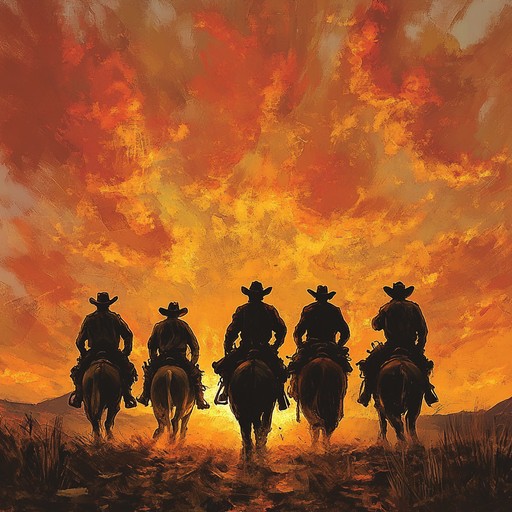 Feel the joy of cowboys returning home under a golden sunset, their spirits high and hearts open to the adventures that lie ahead. This instrumental captures the uplifting energy of the wild west, blending traditional western sounds with a euphoric vibe