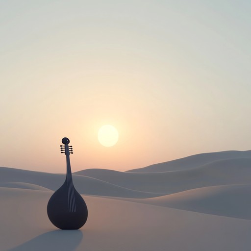 Experience a calming blend of ambient backdrops enriched with subtle ethnic melodies, creating a tranquil soundscape inspired by the peaceful sahara dunes at dusk.