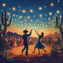 energetic western tune blending festive desert instrumentation