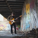 gritty melody merging urban vibes, jazz, rock elements