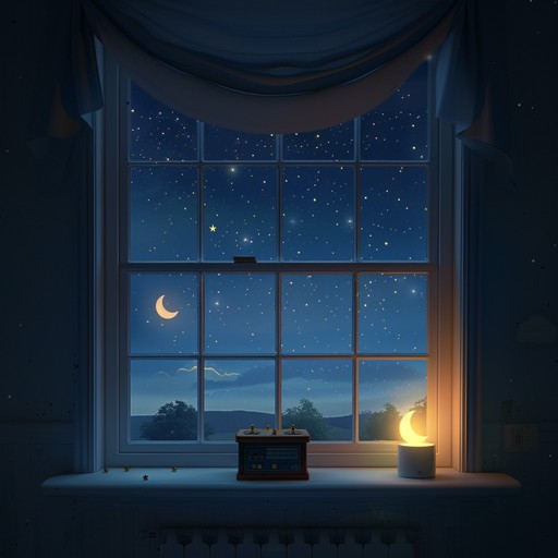 An instrumental lullaby that musically paints a serene night under a sky laden with stars. The gentle waltz rhythms evoke a sense of tender romance and dreamy fantasies, perfect for soothing children into a peaceful slumber filled with love and imagination.