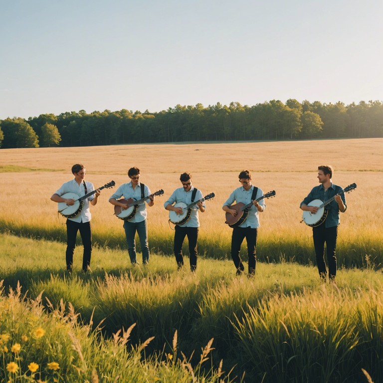 This track combines the quintessential sound of a lively bluegrass melody with an undeniably cheerful vibe. Expect fast paced banjo strums and a foot tapping rhythm that evokes the spirit of sunny days spent outdoors. Perfect for adding a burst of happiness and rustic charm to any moment.