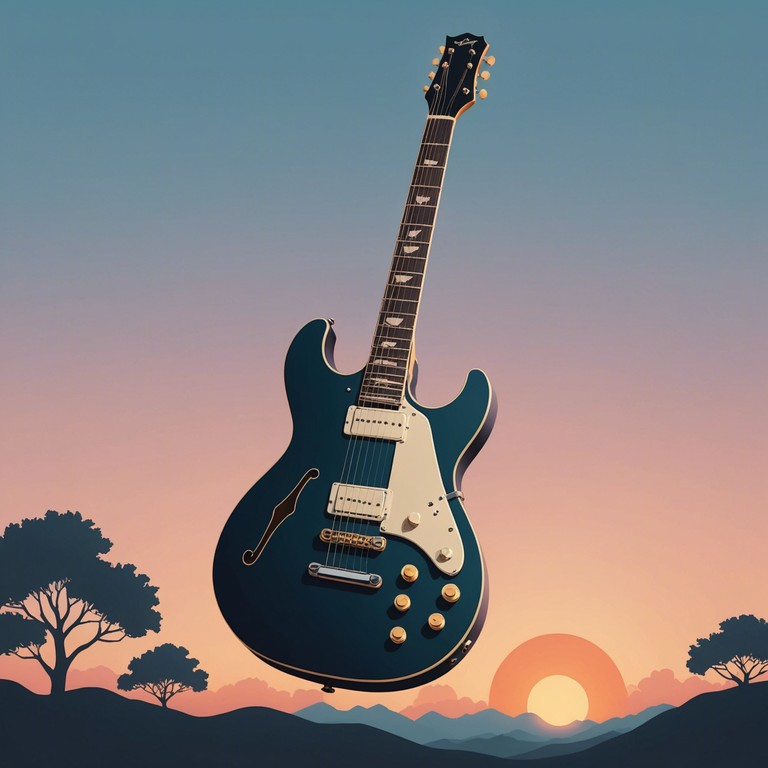 Immerse in a melodic exploration where soft electric guitar tones create an uplifting and peaceful ambiance, embodying the gentle embrace of an early morning.