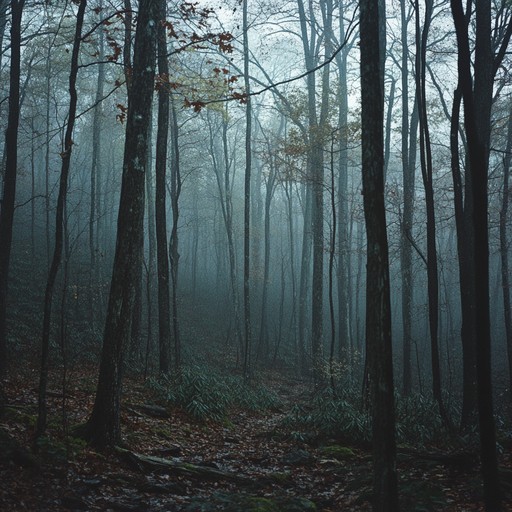 A ghostly instrumental journey through the misty appalachian landscape, blending traditional sounds with dark, unsettling melodies to create an atmosphere of eerie suspense.