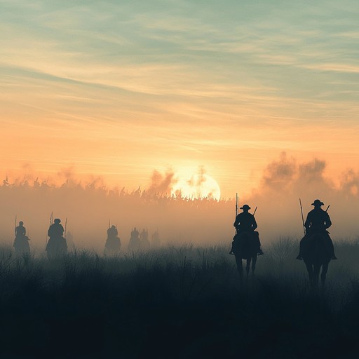 This composition captures the tense atmosphere of soldiers preparing for battle at dawn, embodying the mix of fear, determination, and strategic energy needed for an impending combat. The piece utilizes brass to echo the voices of command and the clamor of armor, serving as a rallying cry that builds into a powerful climax.