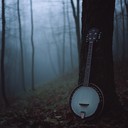 dark bluegrass echoes through foggy woods under a moonless sky.