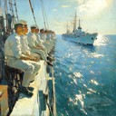 uplifting tune representing traditional russian naval journeys