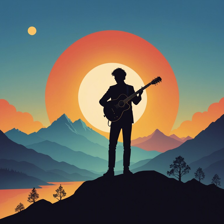 Featuring the electric guitar, this track portrays the ascent from earthly struggles to the pinnacle of emotional exhilaration, mimicking the journey from a misty valley to a sunlit mountain peak, where each strum reflects the breaking of clouds and the emergence into the light.