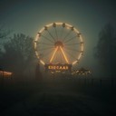 a sinister and twisted carnival tune with eerie sound effects