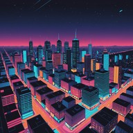 feeling the night's pulse in a synthwave dream