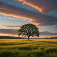 a cello driven melody mimicking a sunset