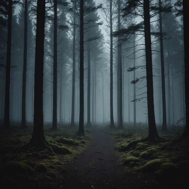 In this evocative track, a lone violin expresses the unraveling mysteries of an ancient, fog covered forest, where each note acts as a haunting whisper among dense timber, suggesting both allure and hidden dread.