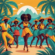 caribbean dance tones in modern light