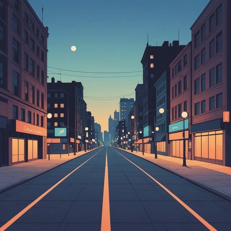 This track combines the haunting echoes of city life at night with ethereal, slow tempo beats, capturing the essence of nostalgia and urban solitude. The seamless fusion of emotive trip hop rhythms and the distinct melancholic undertone creates a soundscape that transports the listener to a serene, introspective urban night walk.