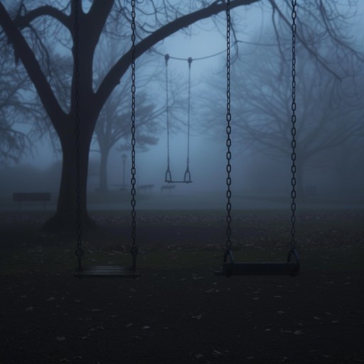 Picture a desolate playground under a grey, foreboding sky. Swings creak eerily as haunting nursery tunes intertwine with ghostly giggles. This composition builds an ominous atmosphere using a gentle yet unsettling glockenspiel, crafting a spine chilling children's song perfect for horror or thriller settings.