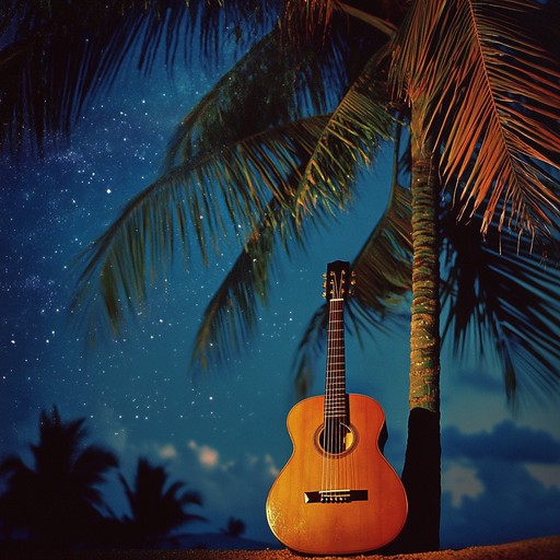 An evocative instrumental featuring warm guitar tones that encapsulate the intimacy of a tropical sunset, where gentle waves meet the shore, and serenity envelops the listener.