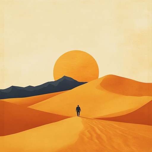 Imagine the vast desert; the oud's soulful notes reflect timeless longing. This instrumental piece blends world music and ethnic fusion, creating a reflective and serene atmosphere.