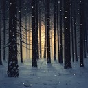 instrumental harp piece evoking serene winter holiday forest