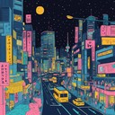 a lively instrumental capturing tokyo's vibrant nightlife energy.