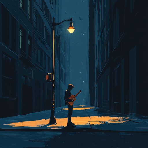 An instrumental blues piece that captures the haunting atmosphere of empty city streets at midnight, with melancholic melodies and a lingering sense of solitude.