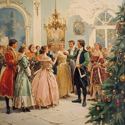 An invigorating symphony returning to classical roots infused with joyous tones and holiday spirit. The dynamic interplay of strings and brass bursts with festive energy, making it an ideal backdrop for holiday celebrations and winter festivities, evoking the warmth and communal joy of traditional gatherings