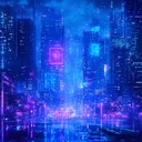 floating through neon lit city nights with ethereal synths