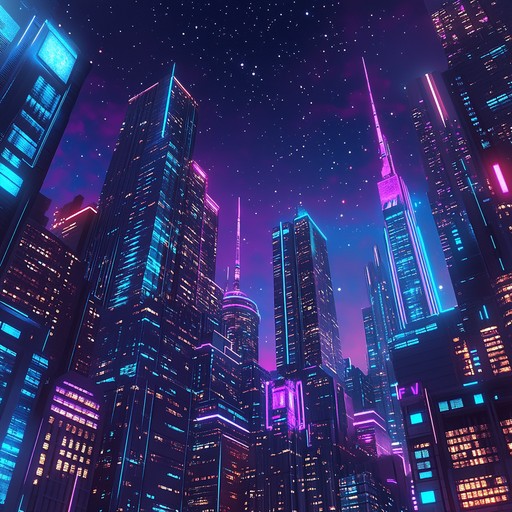 Experience a powerful surge of electronic energy as soaring synth melodies intertwine with deep, pulsating basslines, transporting listeners to a vibrant, futuristic metropolis.