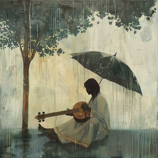 This instrumental track captures the enigmatic essence of a monsoon evening with its brooding and reflective tones. Using complex hindustani melodies, it transports listeners to a rainy, melancholic landscape, deeply infused with traditional ragas. The song ebbs and flows with the nostalgia and intense emotional currents characteristic of a monsoon season, creating a haunting yet beautiful ambiance.