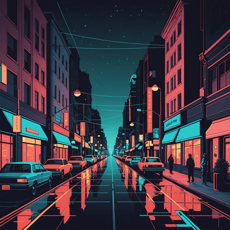 This track encapsulates the quintessence of a reflective, soul searching journey through city lights at night. Featuring a compelling bassline interwoven with mellow beats and occasional saxophone solos, it's perfect for moments of introspection or late night drives. The music slowly builds a soundscape that fills the urban space with a poignant blend of nostalgia and modernity.