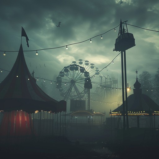 This chilling polka tune conjures the feeling of a spooky haunted carnival. Featuring a dominant accordion, eerie drum beats, and dissonant harmonies, it creates an unsettling yet danceable vibe. Perfect for adding a sinister twist to lively events or halloween parties.