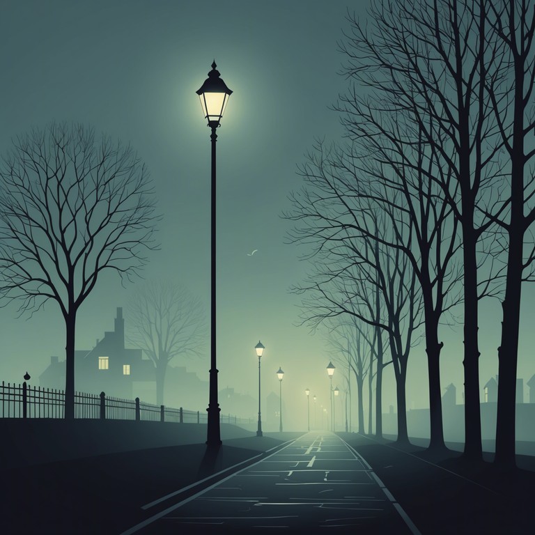 Imagine walking alone on a foggy night through an abandoned cityscape where the boundaries between real and unreal blur. The music sets a haunting, eerie tone that escalates the sense of unease and suspense with each step. Featuring low and resonant tones that gradually evolve, it reflects the journey through this forbidding environment, blending the mysterious with the ominous.