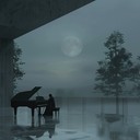 dark, brooding; emotional strings amidst haunting piano chords