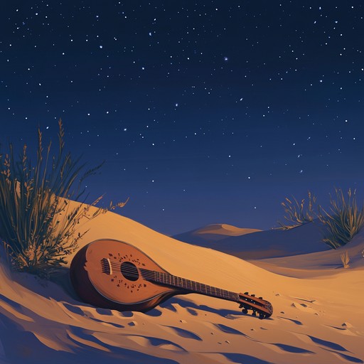 An instrumental journey that fuses traditional oud playing with ambient electronic layers, creating a musical tapestry that transports listeners to mystical starlit deserts, evoking emotions of wonder and introspection.