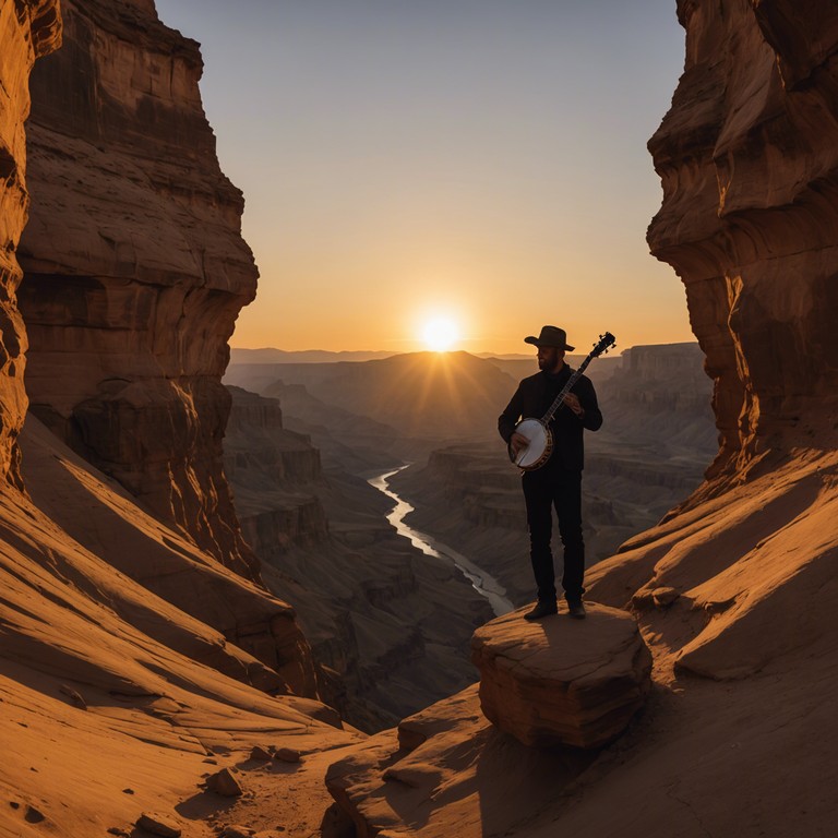 This song combines the essence of folk's storytelling and the infectious grooves of rock, providing a journey through aural landscapes reminiscent of vast american canyons under a golden sunset. With a melodious banjo leading the charge, this track offers a modern twist on traditional folk rhythms, merged with the energetic pulse of rock, evoking feelings of freedom and exploration.