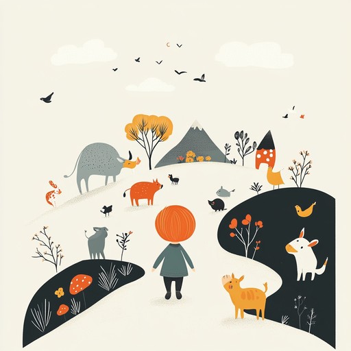 An encouraging instrumental nursery rhyme with lively acoustic guitar melodies that inspire children to be brave and confident.