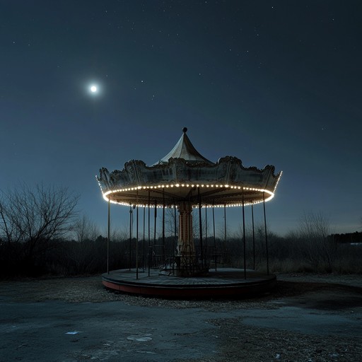 An unsettling instrumental piece that immerses listeners in a dark carnival atmosphere, featuring dissonant melodies and eerie harmonies that evoke mystery and unease