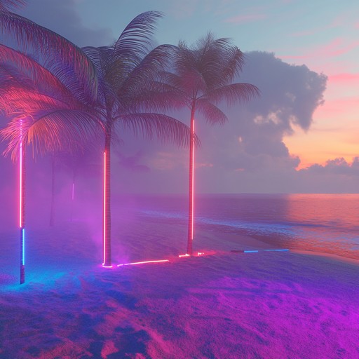 Imagine a day at the beach in the 80s with catchy synths, an upbeat rhythm, and carefree vibes. This instrumental song captures the essence of summer fun, reminiscent of neon lights and vibrant beach parties.