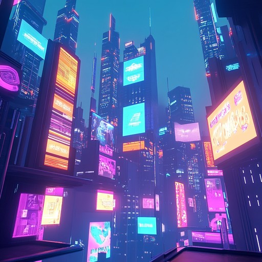 Close your eyes and envision a neon drenched future cityscape. This instrumental piece combines ethereal synths with intricate cyberpunk beats, crafting an atmospheric journey through a high tech, neon lit world. Soft melodies intertwine with complex rhythms, evoking a sense of awe and mystique. Ideal for immersing yourself in a futuristic digital utopia.