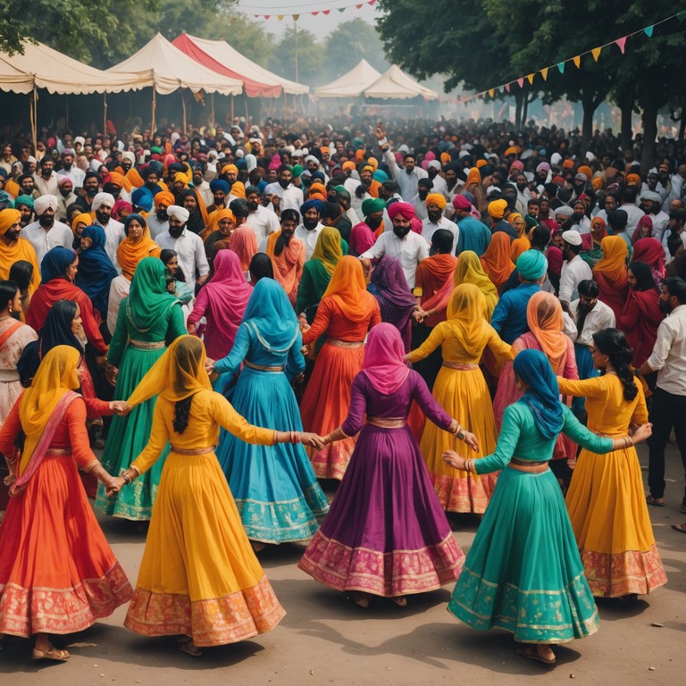 This composition uniquely blends traditional bhangra rhythms with deeply emotive musical elements, capturing the essence of both celebration and poignant introspection. The upbeat percussion and melancholic strings form a captivating narrative of joy juxtaposed with nostalgia, reflecting the rich cultural heritage and personal stories within punjab.