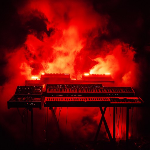 This track features intense, driving beats paired with dark, aggressive synths that propel listeners into a whirlwind of emotions. The pounding rhythm builds up with layers of distorted electronic sounds, creating an explosive atmosphere perfect for releasing pent up energy and rage. The relentless tempo and pulsating bass lines drive home the fury, making it an exhilarating experience.