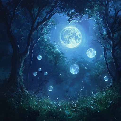 Mystical melodies and ethereal rhythms blend under a full moon’s glow, creating an enigmatic atmosphere that feels both timeless and otherworldly. The soft synths and subtle percussion transport listeners to a serene, yet mysterious forest, where hidden wonders and ancient secrets lurk behind every tree.