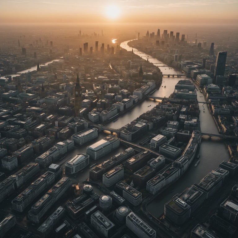 Imagine the first light of dawn casting golden hues across a bustling metropolitan scene. This alternative description of the track emphasizes the energetic pulse of city life beginning its daily rhythm, powered by the same electric piano but focusing on its capability to mirror the fast paced life of early risers.