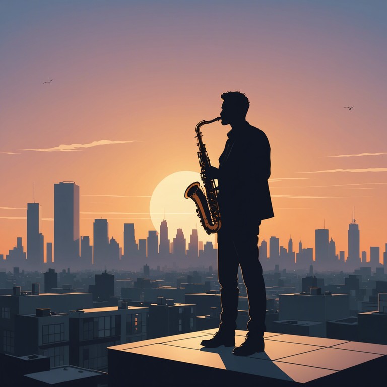 This track features a smooth, relaxed swing rhythm evoking a serene evening in a bustling city. The music combines traditional jazz elements with a soft modern twist, perfect for unwinding after a long day.