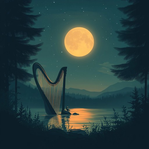 An instrumental opera composition featuring gentle harp melodies and lush harmonies, designed to soothe the listener and evoke feelings of deep relaxation and peace. The music flows like a gentle river under the soft glow of moonlight, offering a serene auditory experience.