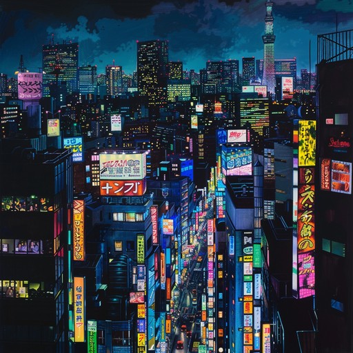 Immerse yourself in an urban tale where mysteries unfold under the vibrantly glowing neon lights. Traditional japanese sounds interlace with modern electronic beats to craft a tune that is as enigmatic as it is captivating.