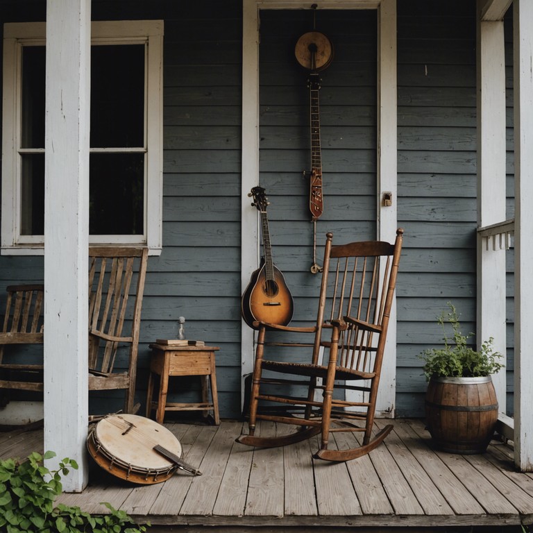 A deeper exploration into the past through a sad, introspective banjo performance, reflecting a journey through old memories that both comfort and ache.