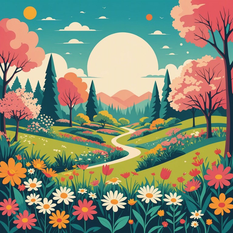 A composition that captures the essence of spring through the spirited play of violins and a lively orchestral accompaniment, ideal for symbolizing rebirth and new beginnings