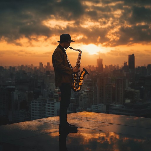 A warm, gentle instrumental track capturing the essence of a heartfelt urban sunset. Smooth saxophone leads the composition with soulful support from bass guitar and light percussion, creating an atmosphere that feels both contemporary and timeless. This track perfectly encapsulates the beauty and subtle excitement of city life as day turns to night.